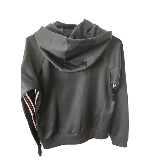 NIKE Hoodie + Joggers Set – Charcoal Gray, Red Stripe, Size Small, Athleisure - Picture 12 of 12